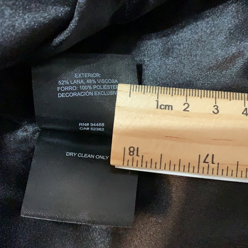 LAST ONE Tahari Notch Collar Wool Blend Coat NWT Sz L - Picture 6 of 8